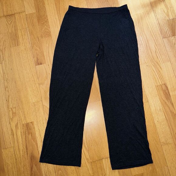 Eileen Fisher Women’s Viscose Straight Pants Heathered Dark Gray Sz PS/PP - Picture 1 of 12